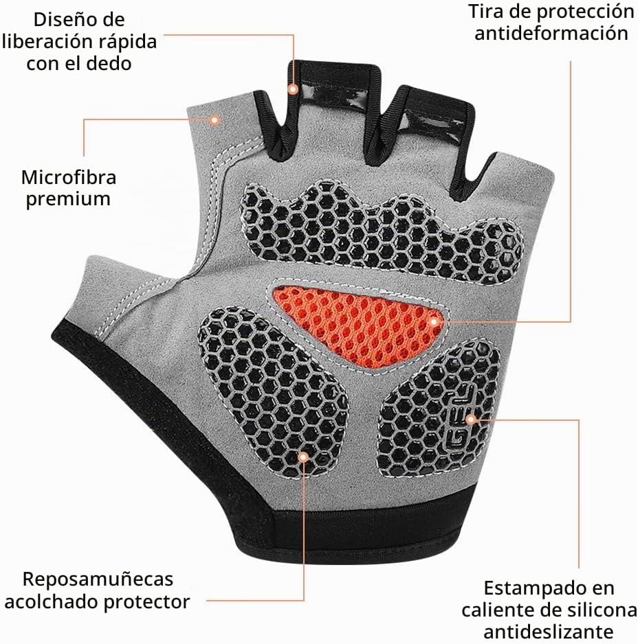 Accmor Guantes de ciclismo para hombres y mujeres, guantes de cicli...