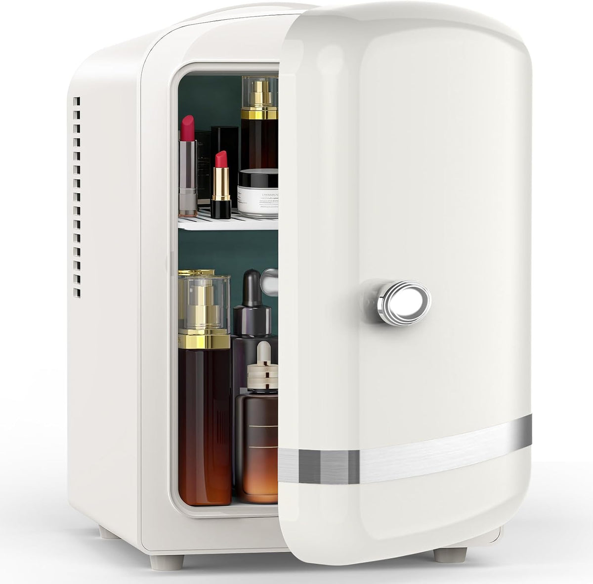 Electactic Mini nevera, 4L\/6 latas refrigerador cosmético para dor...