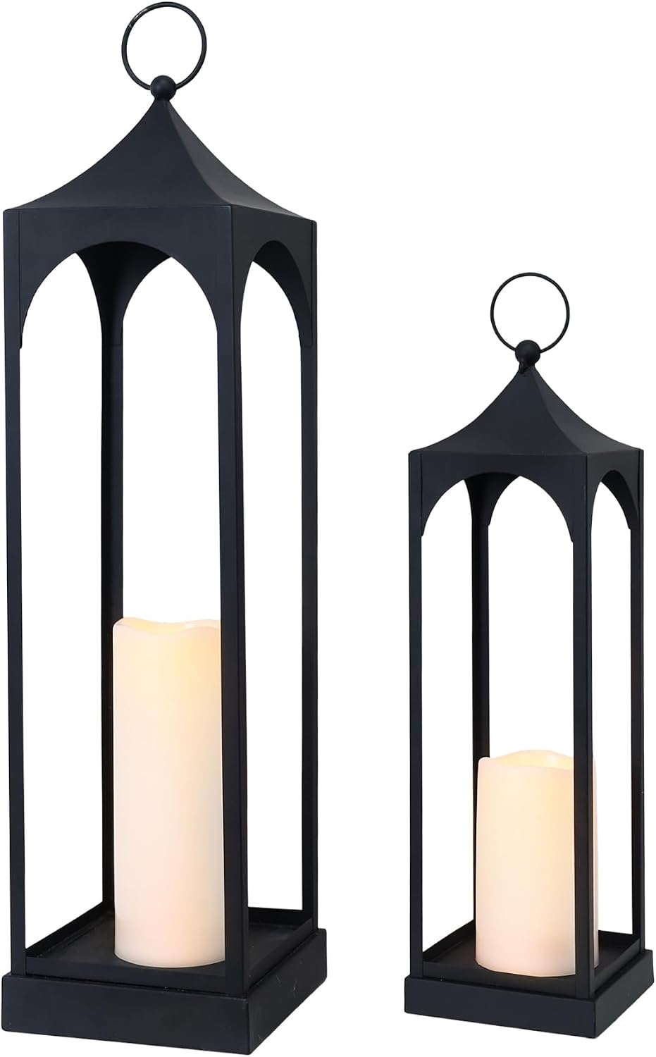 DECORKEY Faroles LED decorativos para exteriores e interiores, jueg...