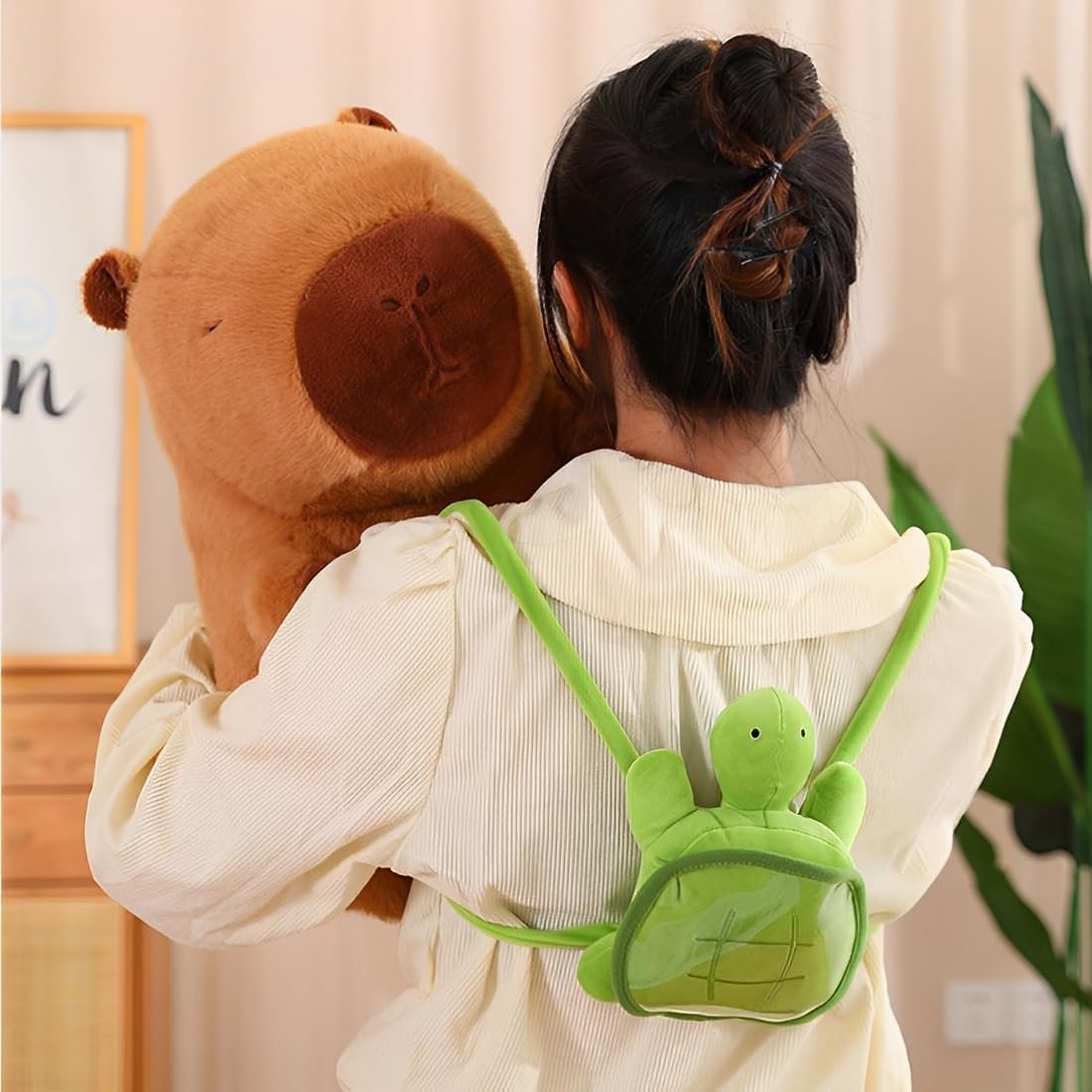 JPORSHU Juguete de Peluche Capibara, Peluche Capibara de 16 pulgada...