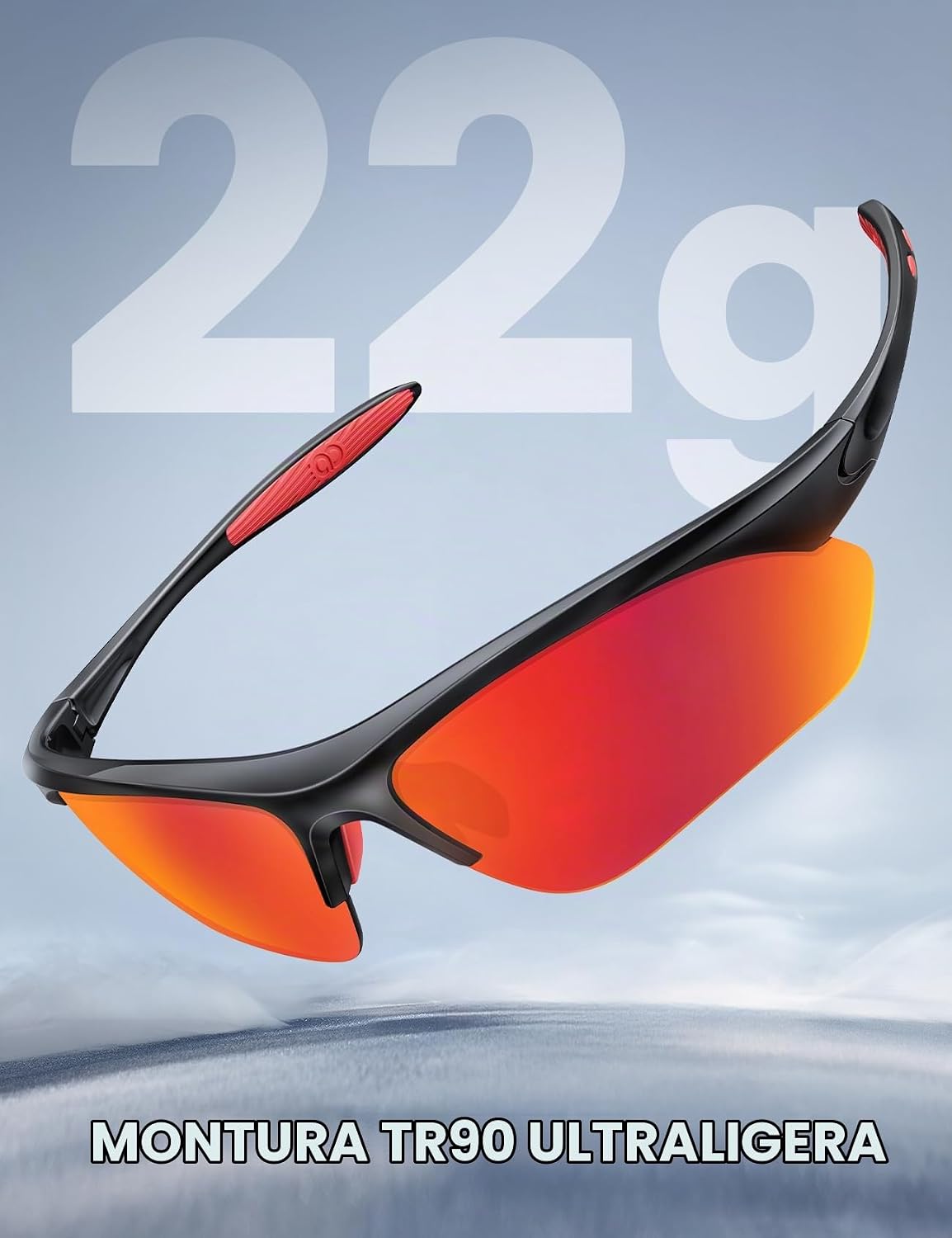 Lamicall Gafas de Sol Deportivas polarizadas de 22 g para Hombres y...