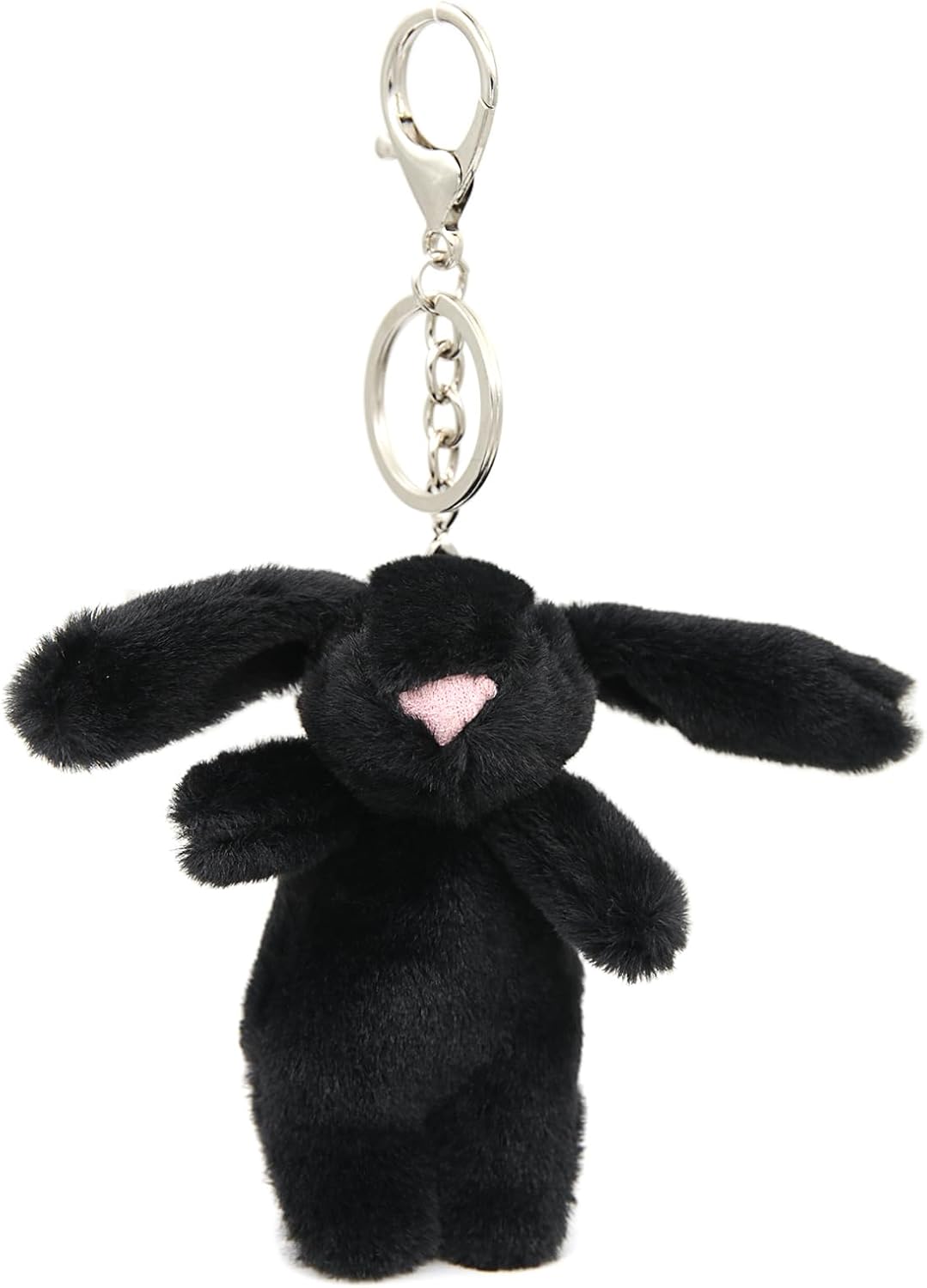 Miokkley Lindo llavero de peluche de conejo para mochila, mini llav...