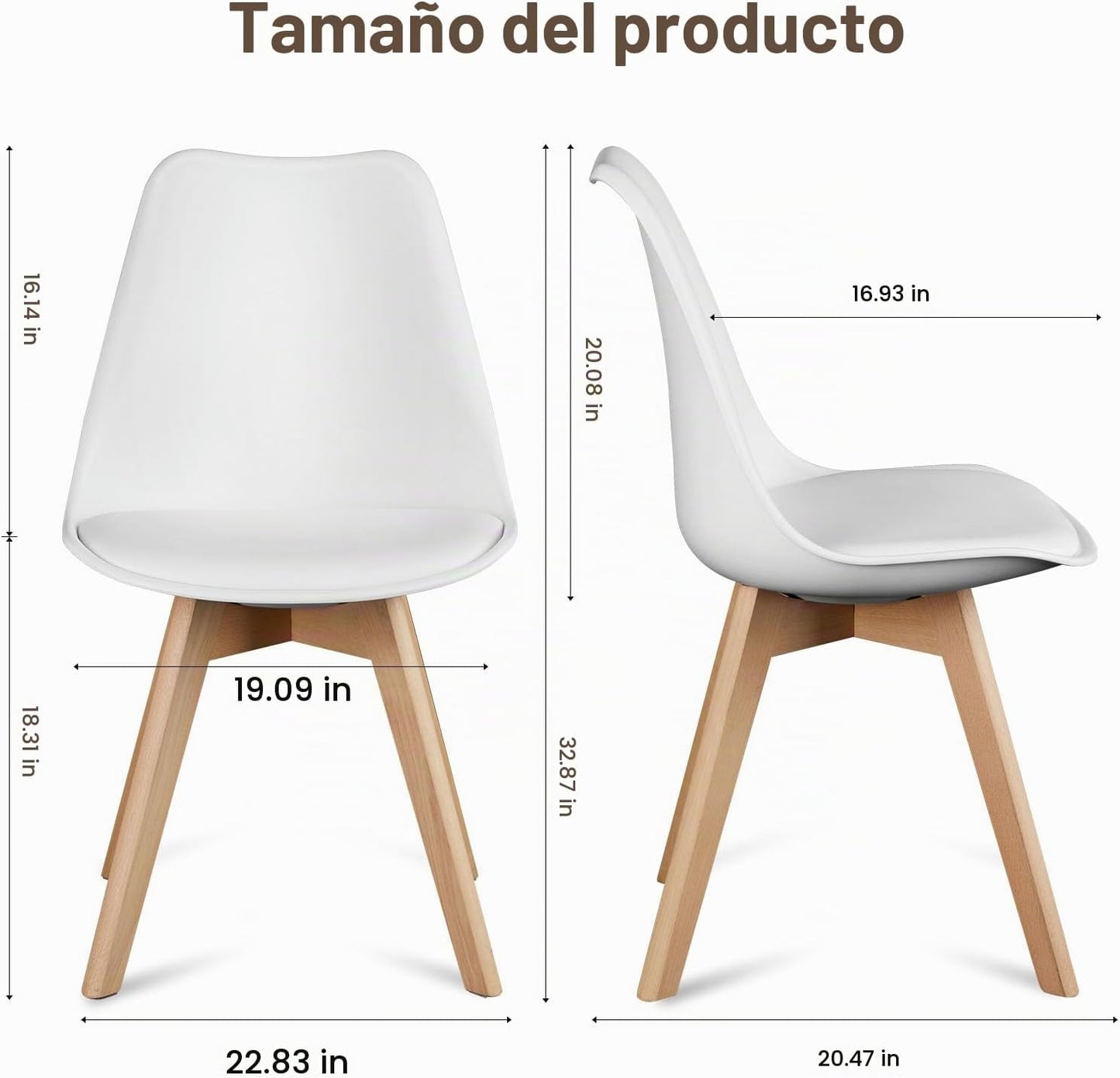 OLIXIS Juego de 8 sillas de comedor, sillas decorativas modernas de...
