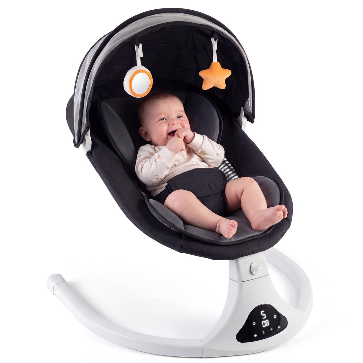 Columpio eléctrico para bebés y niños pequeños | Columpio portátil...