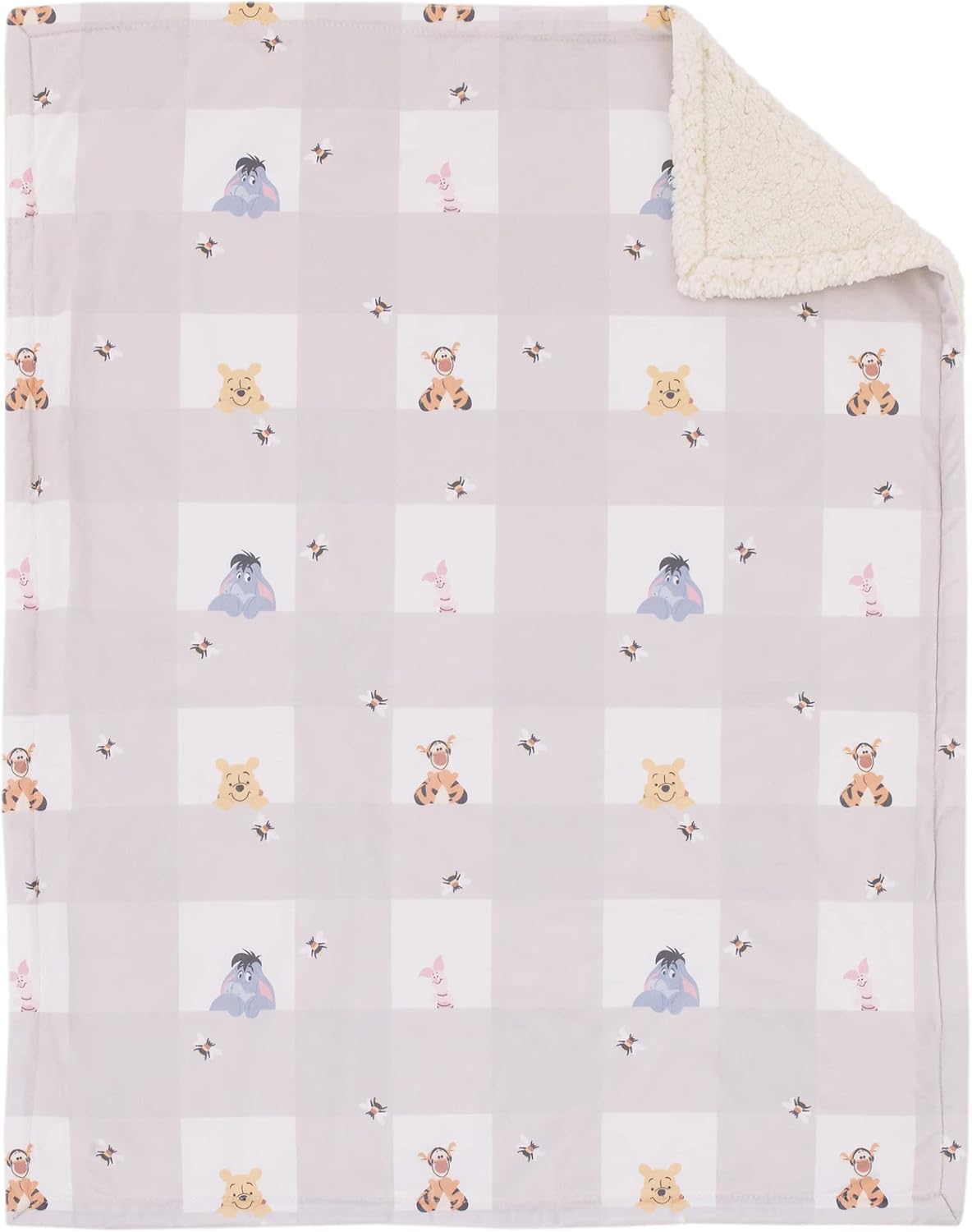 Disney Winnie the Pooh Abrazos y Panales de Miel Gris y Blanco con...