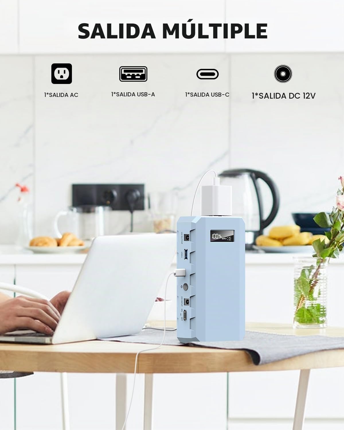 SinKeu Cargador Portátil de 24000mAh Banco de Energía, Banco de Ene...