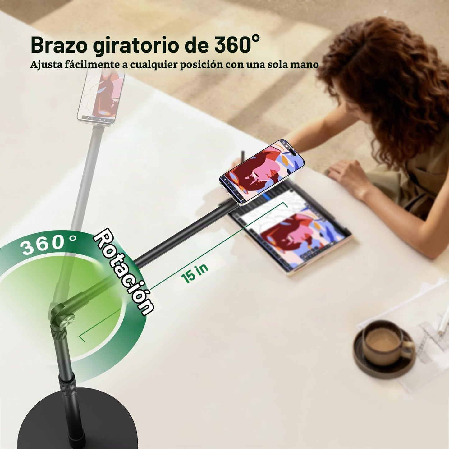elitehood Soporte magnético para teléfono para grabación superior,...