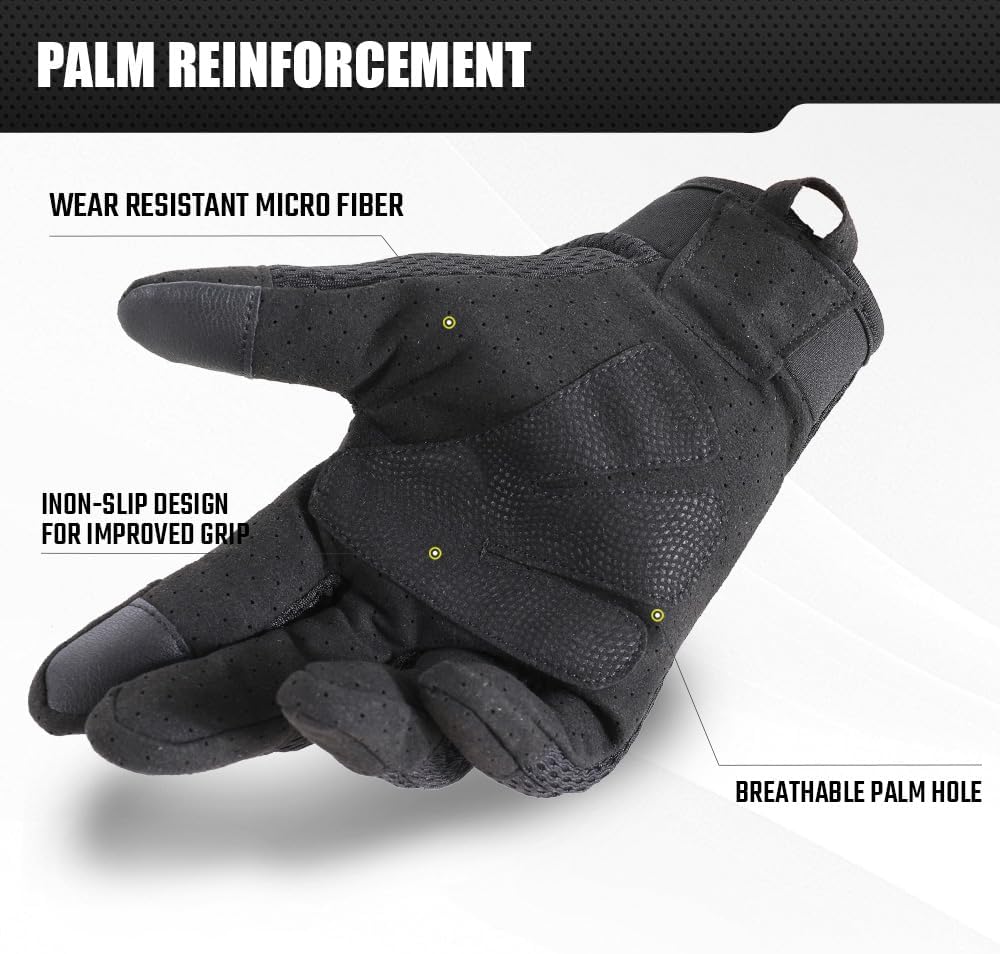 WTACTFUL Guantes tácticos transpirables con pantalla táctil para ho...