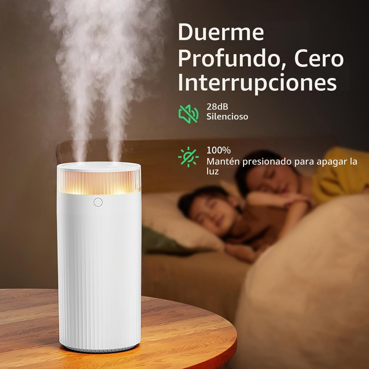 Mini humidificador portátil de 1.25 L, niebla fría para dormitorio,...