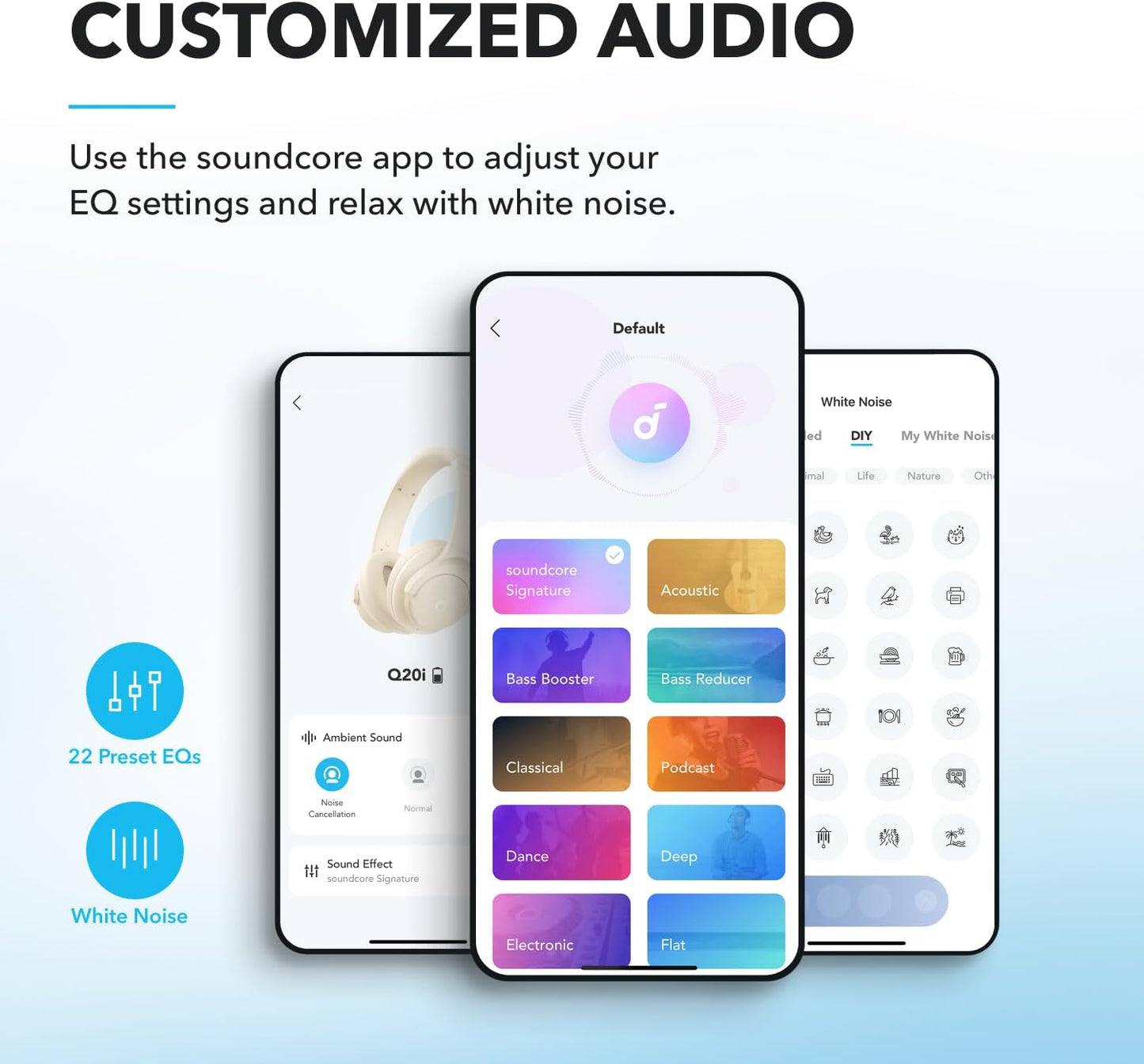 Soundcore by Anker Q20i Auriculares híbridos con cancelación activa...