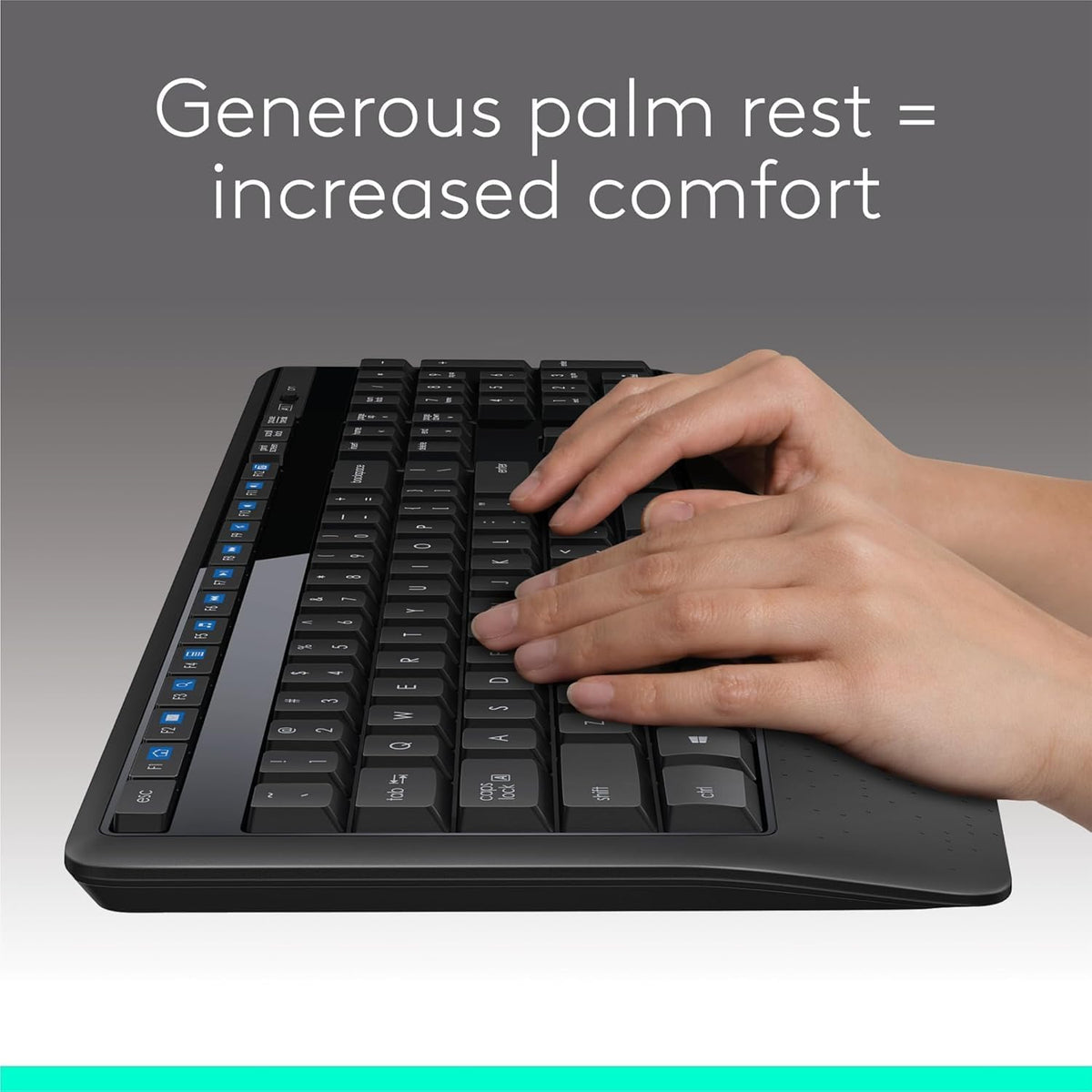 Combinación de teclado y mouse inalámbricos Logitech MK345 | Reposa...