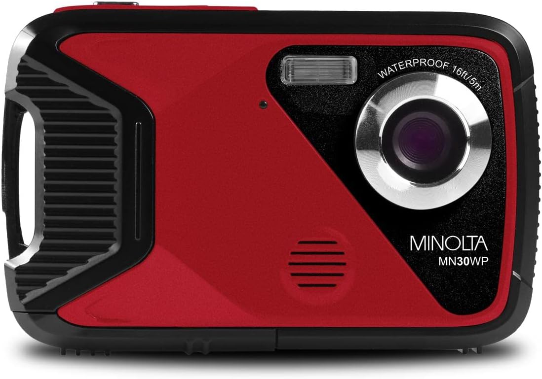 Minolta Cámara impermeable MN30WP, subacuática 16 pies, 21 MP, zoom...