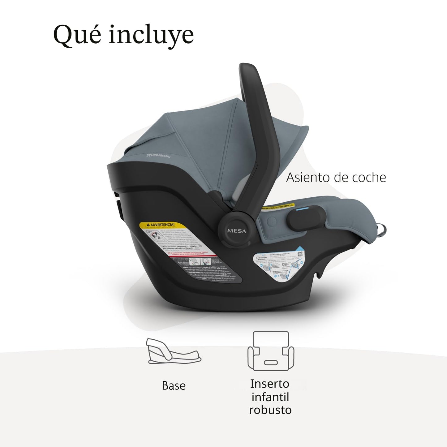 UPPAbaby Mesa V3 Asiento de coche infantil - Fácil instalación + Te...
