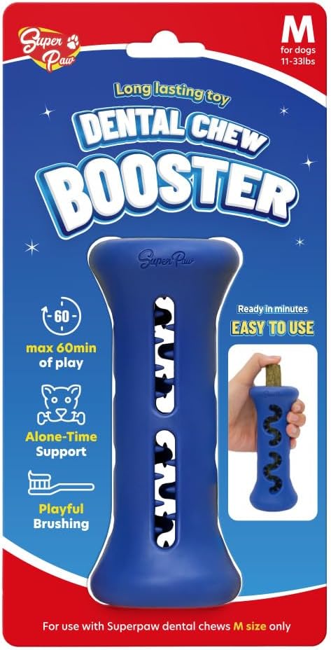 SuperPaw - Soporte dental para masticar para perros, juguete saluda...