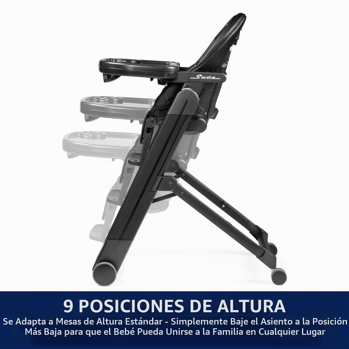PEG Siesta, Grow with Baby - Silla alta plegable y reclinable, colo...