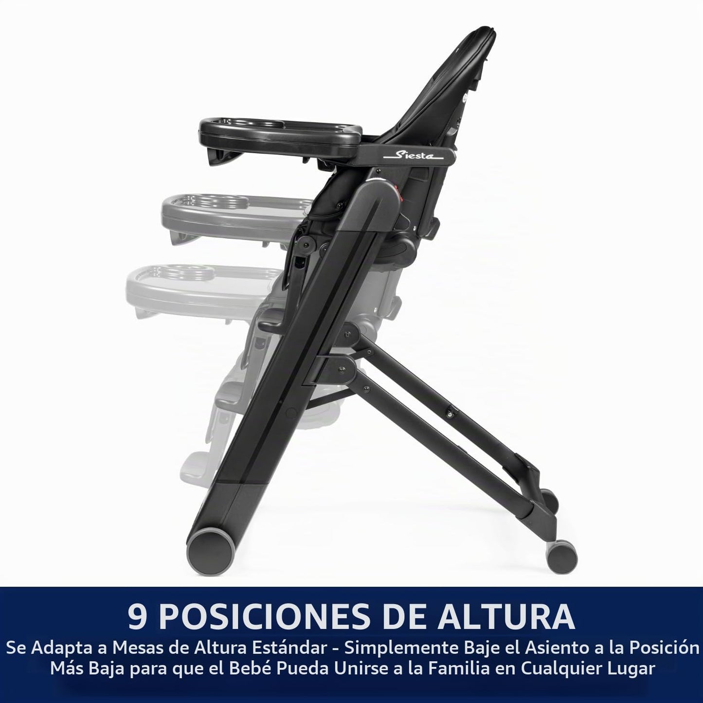 Peg Perego Siesta, Silla Alta Plegable y Reclinable para Crecer con...
