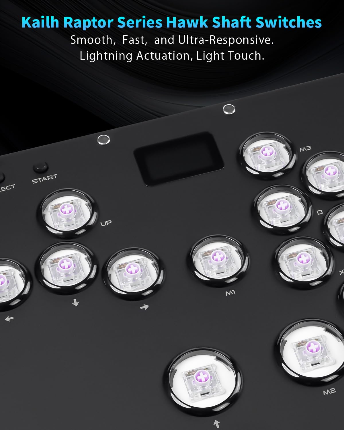 GuileKeys GK-18 Arcade Stick sin palanca, controlador de lucha con...