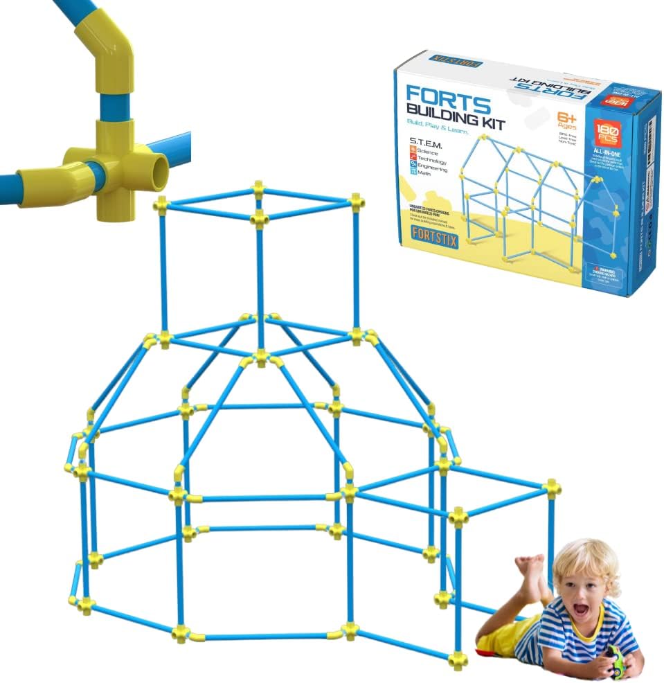 Kit de Construcción de Fuerte para Niños 180 piezas Juego de Juguet...