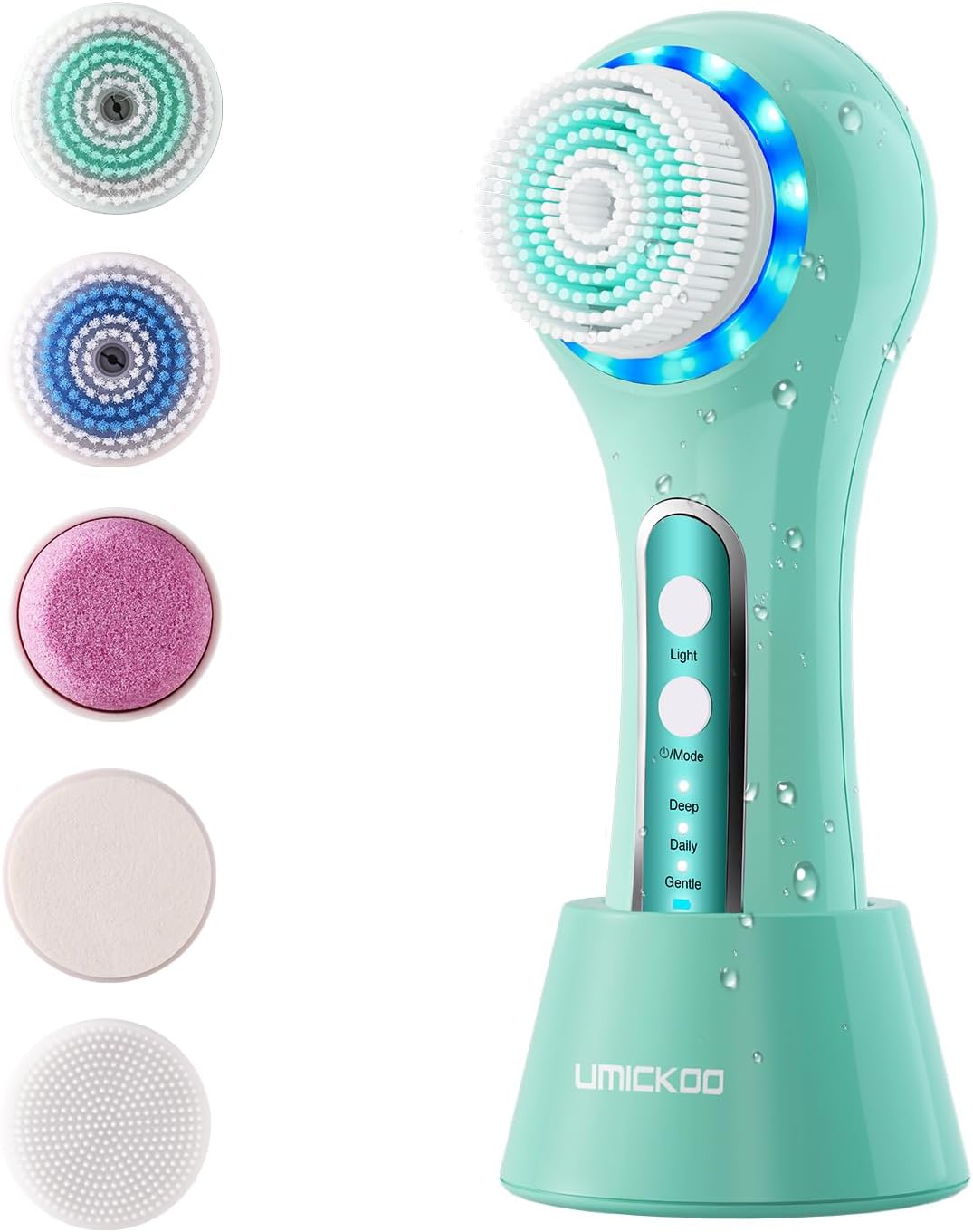 UMICKOO Exfoliante facial, cepillo de limpieza facial recargable co...