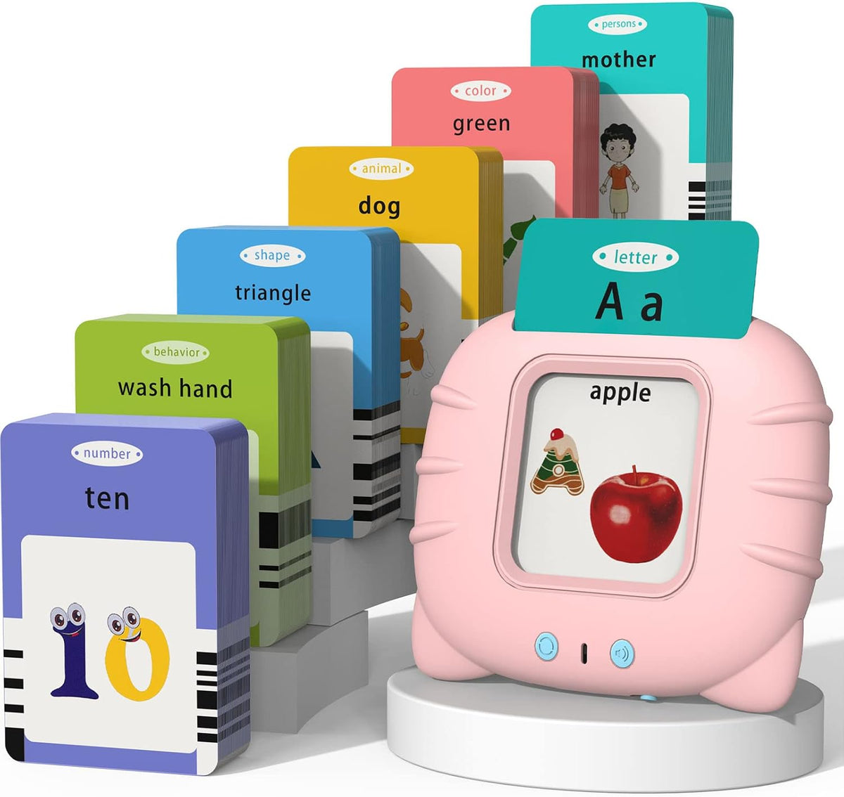 Startcan - Tarjetas didácticas parlantes para niños pequeños de 1,...
