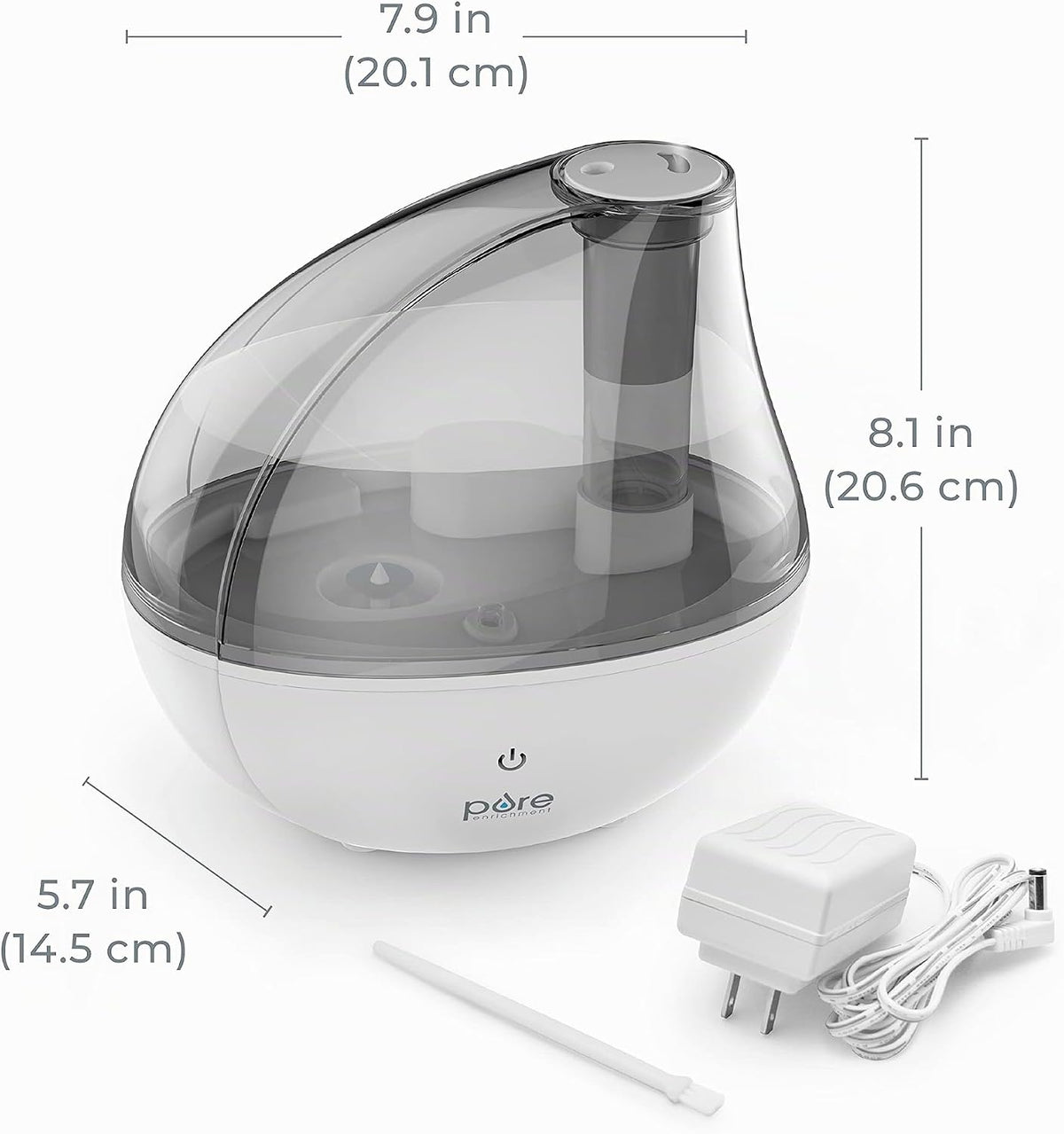 MistAire humidificador ultrasónico de vapor frío. Unidad humidifica...