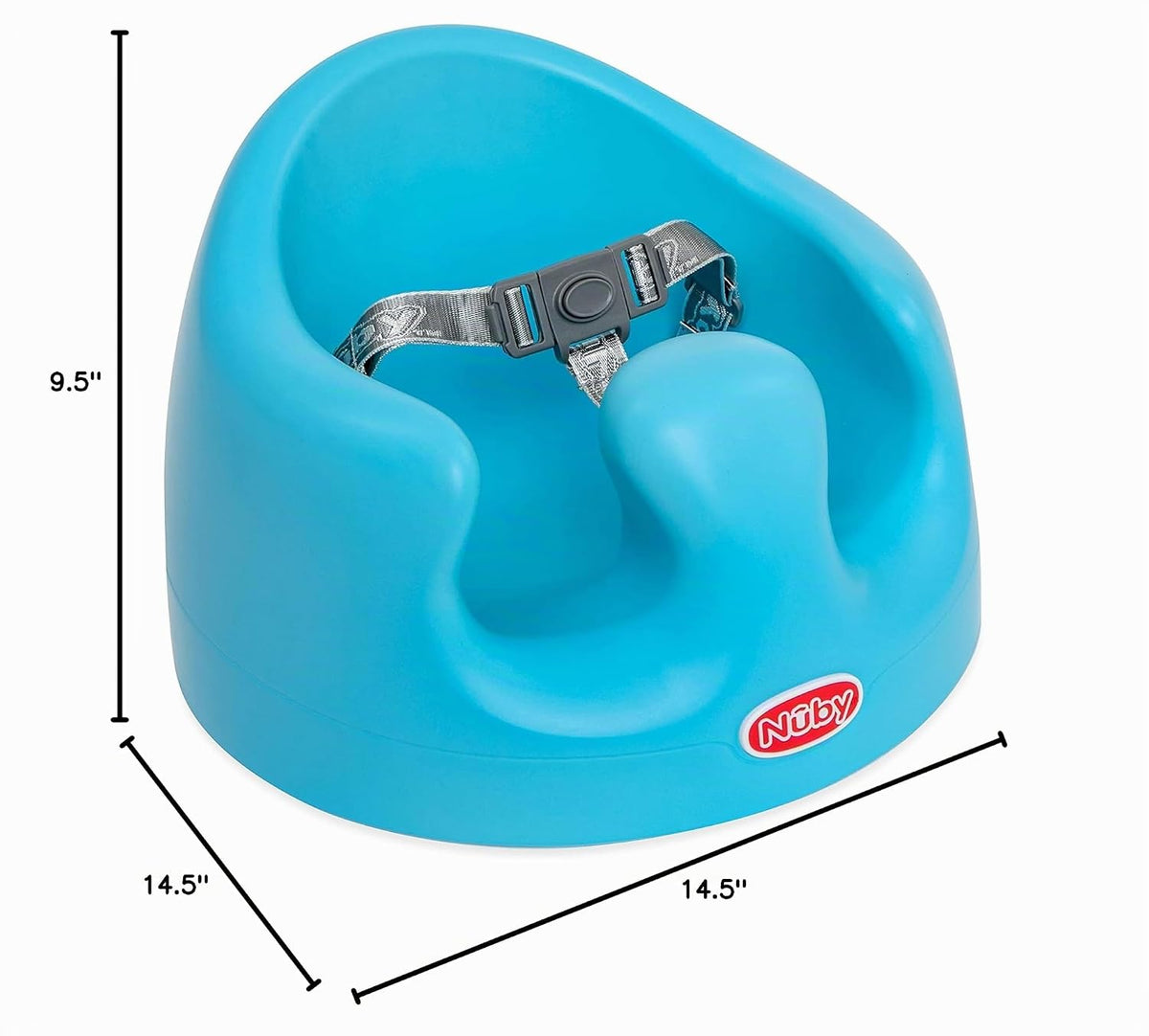 Nuby My Floor Seat - Silla de bebé portátil con cojín de espuma sua...