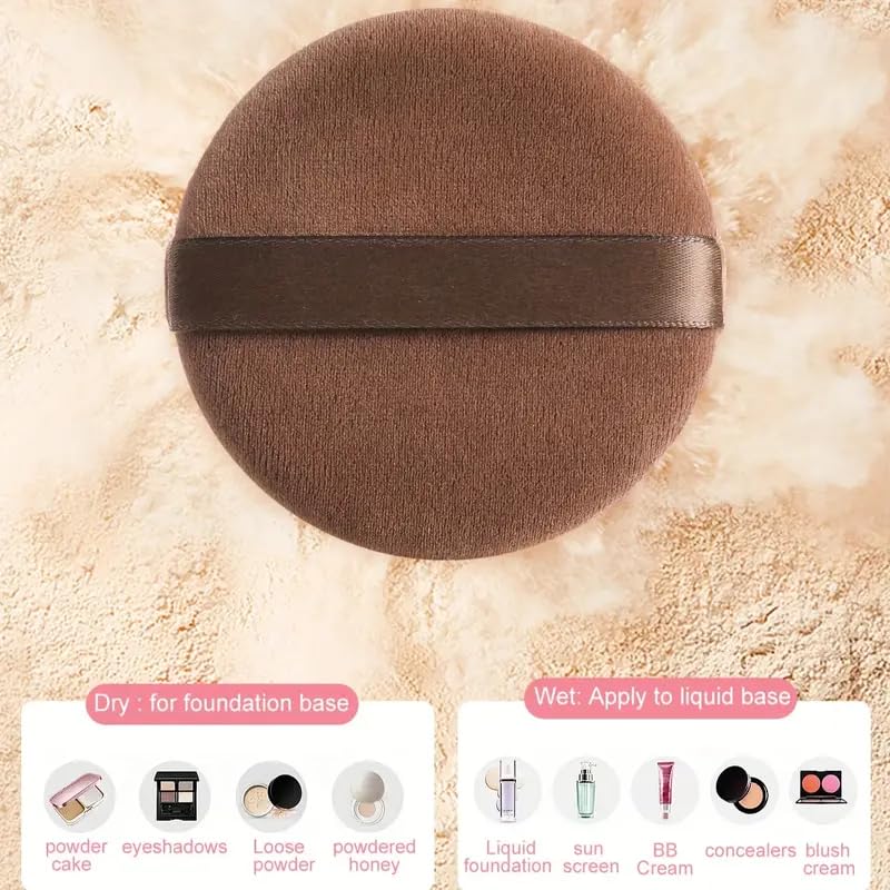 KUORYZAL Juego de brochas de maquillaje marrón profesional, 47 piez...