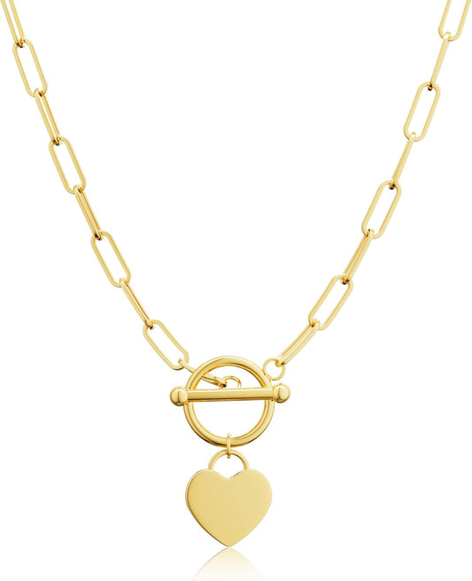 Carffordo - Collares chapados en oro para mujer, delicados collares...