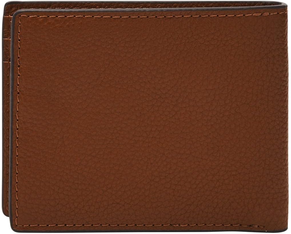 Fossil Billetera de cuero delgada minimalista bifold con bolsillo f...