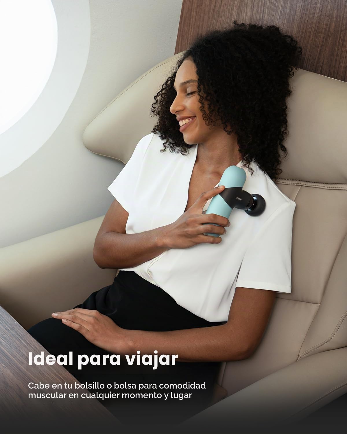 RENPHO Mini pistola de masaje térmico con calor, carcasa de silicon...