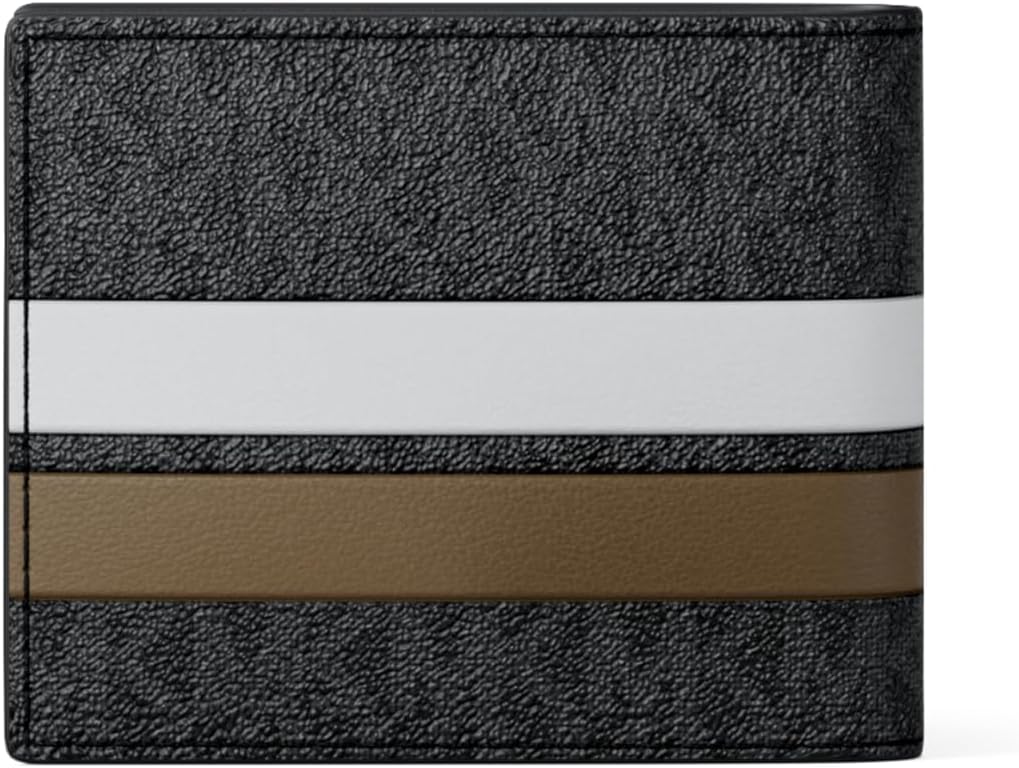 Michael Kors Billetera delgada de regalo para hombre, herrajes plat...