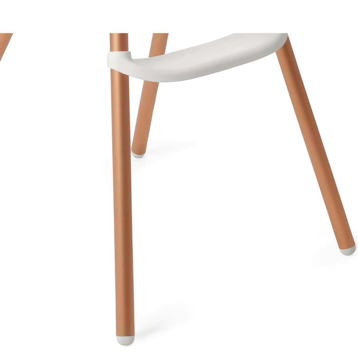 Silla alta PEG Poke - Polar (blanco y dorado) | Moderno y fácil de...
