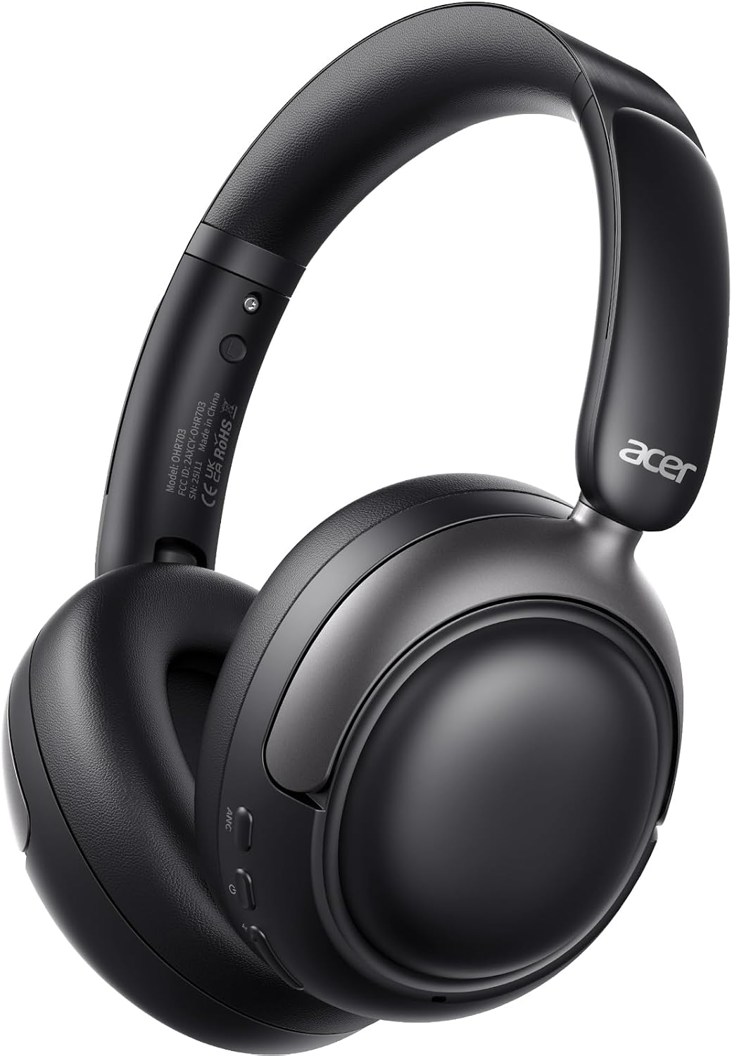 Acer OHR703 - Auriculares con cancelación activa de ruido, Bluetoot...