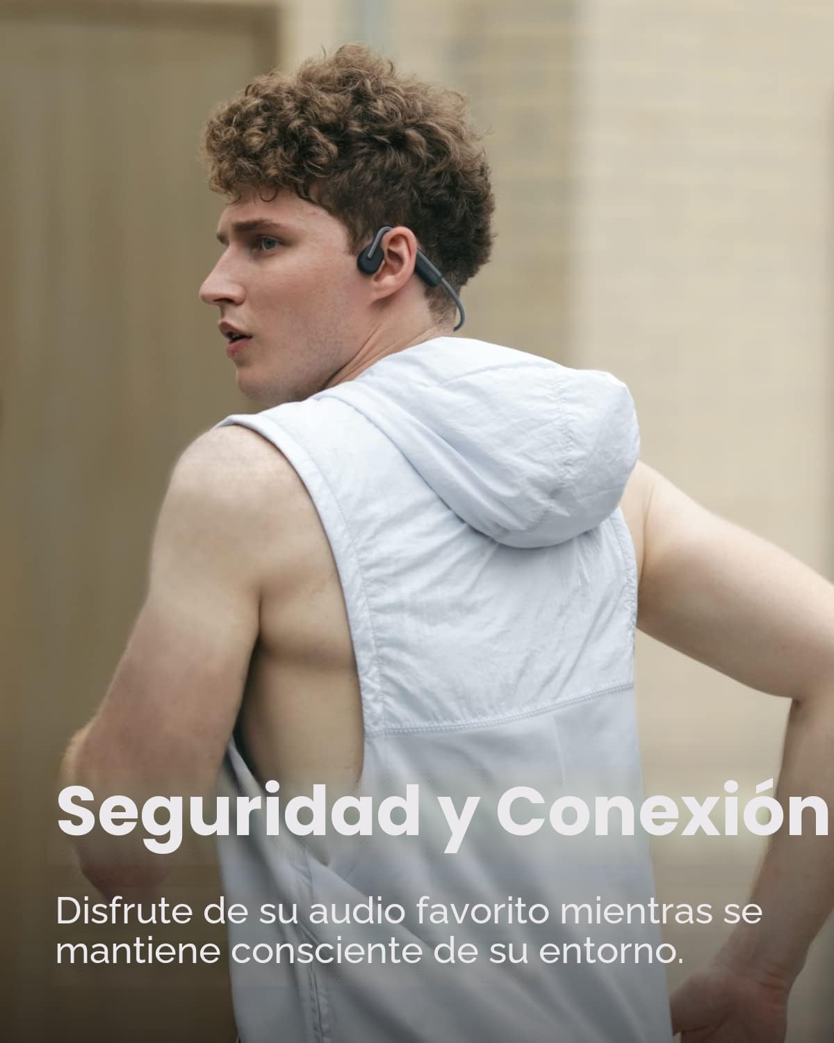 SHOKZ OpenMove - Auriculares deportivos Bluetooth de oreja abierta,...