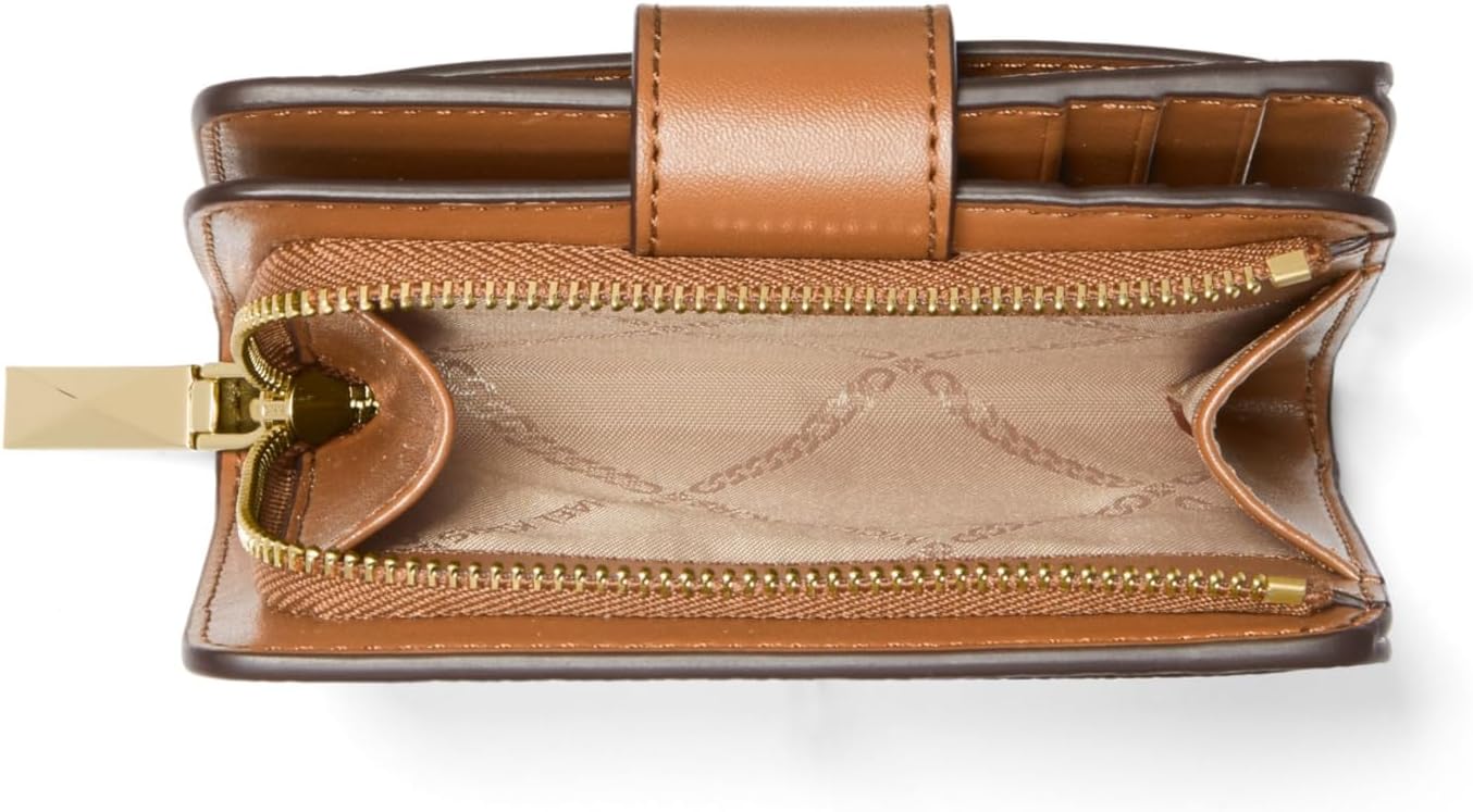 Michael Kors Mk Charm Small Tab Cartera compacta con bolsillo para...
