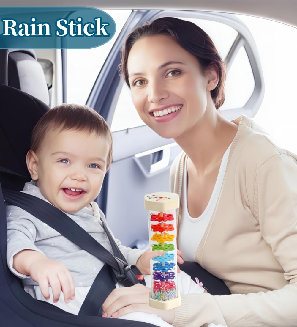 Palos de lluvia de 8.8 pulgadas para niños, juguetes Montessori de...