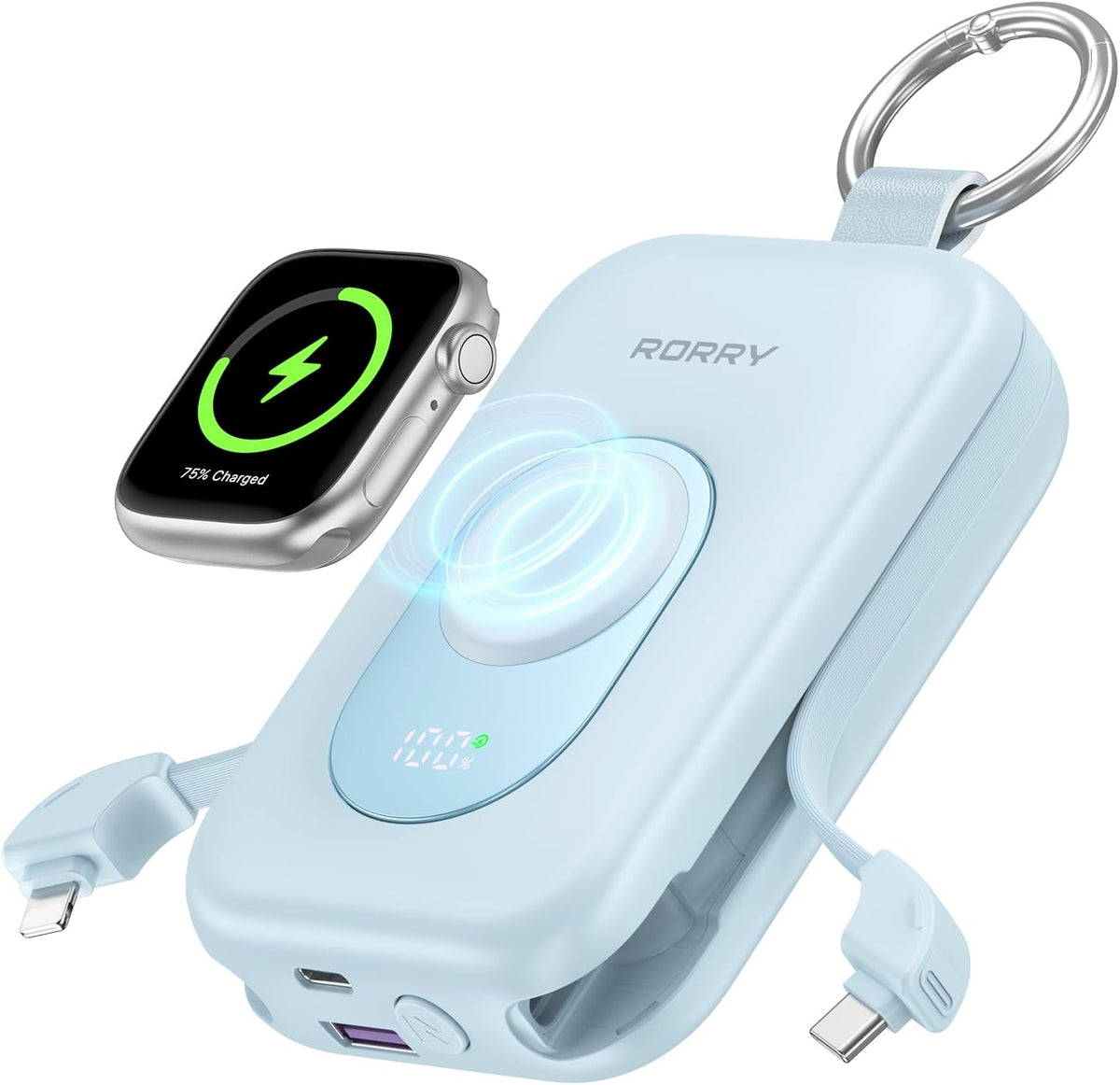 RORRY Cargador portátil CharmGo, 20000mAh PD 30W cargador portátil...