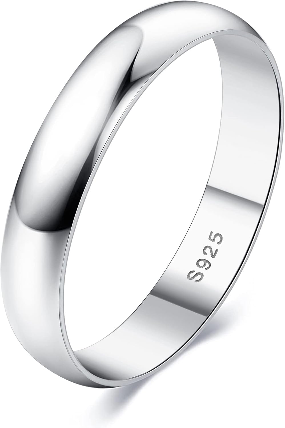 MILACOLATO Anillo de plata de ley 925 para mujeres y hombres, anill...