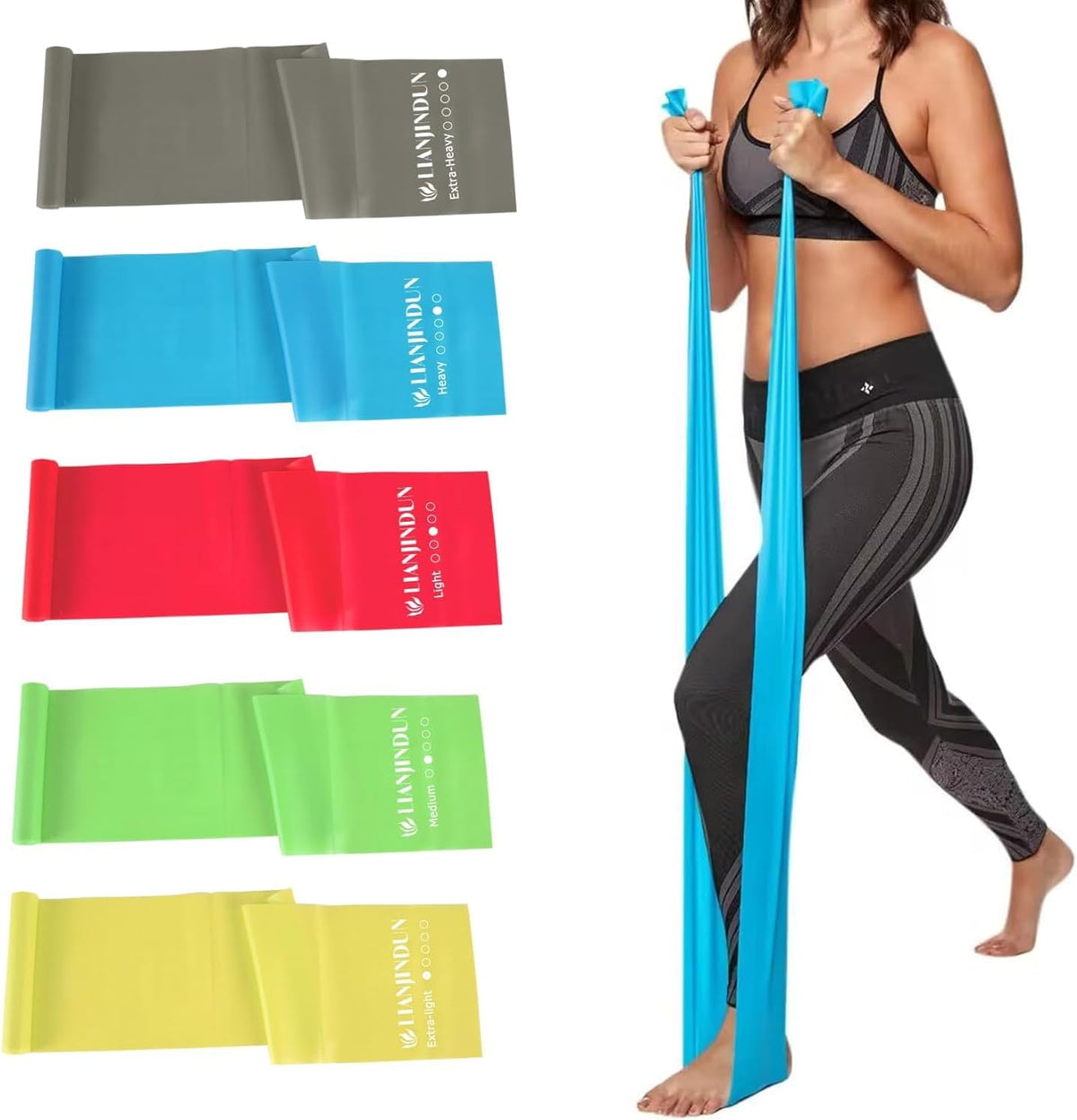 Bandas de resistencia para entrenamiento, terapia física, ejercicio...