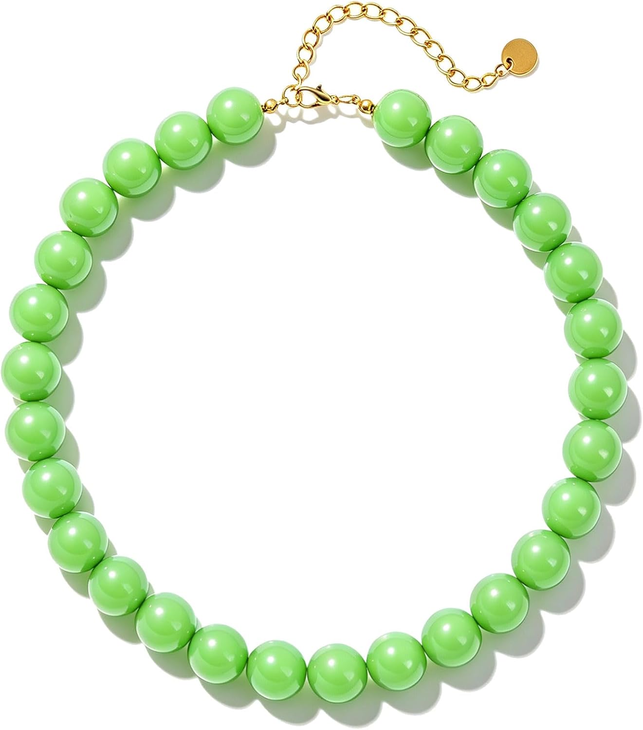 Lsljilidzsw Collar de cuentas gruesas para mujer, 0.631 pulgadas, c...