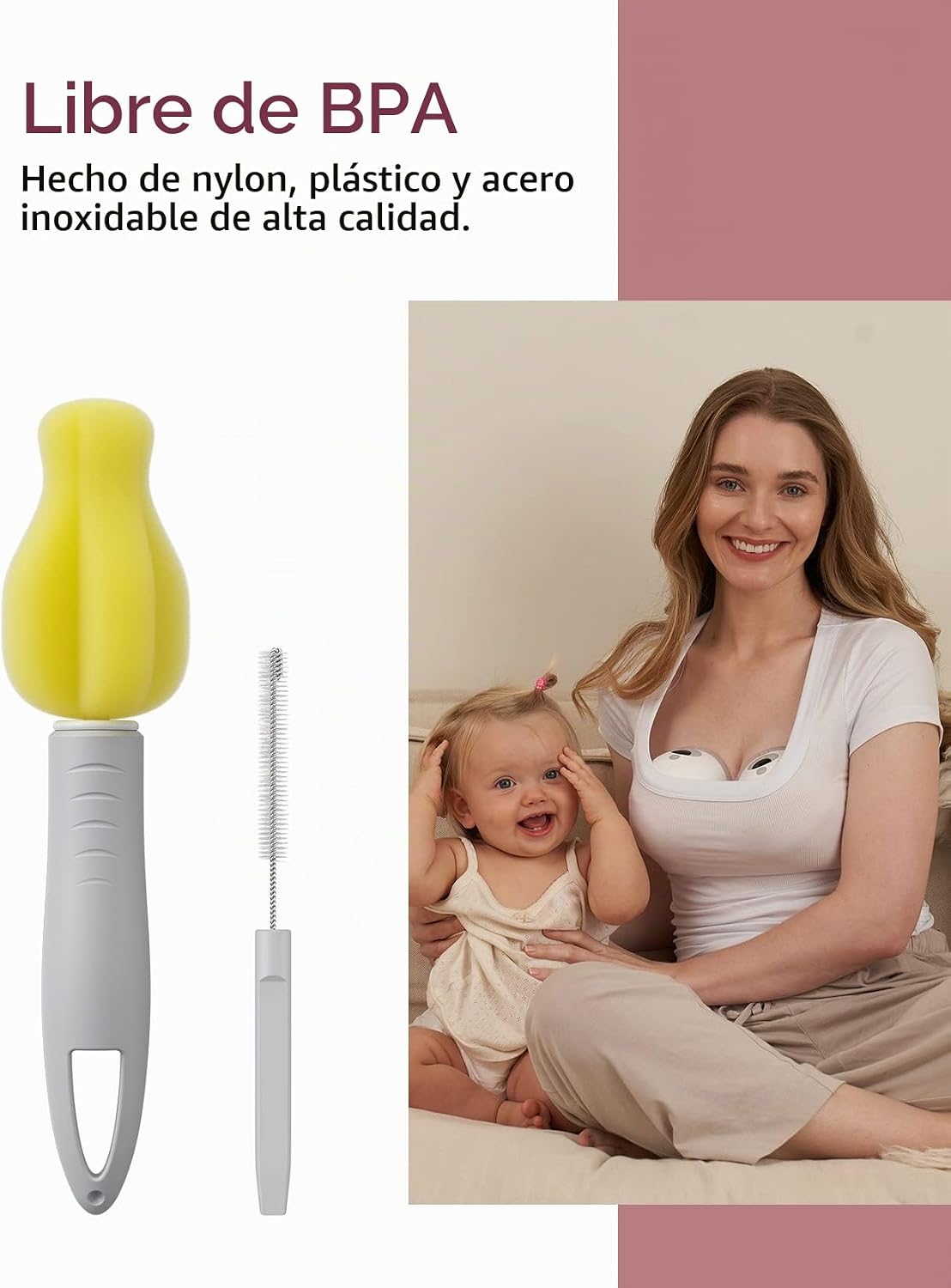 Momcozy - Kit de accesorios de repuesto, cepillo de limpieza y acce...