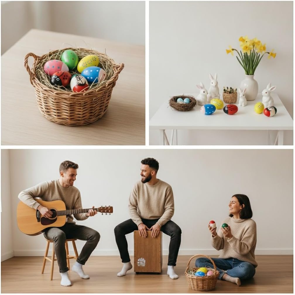 Musfunny Instrumentos de percusión para coctelera de huevos: 6 piez...