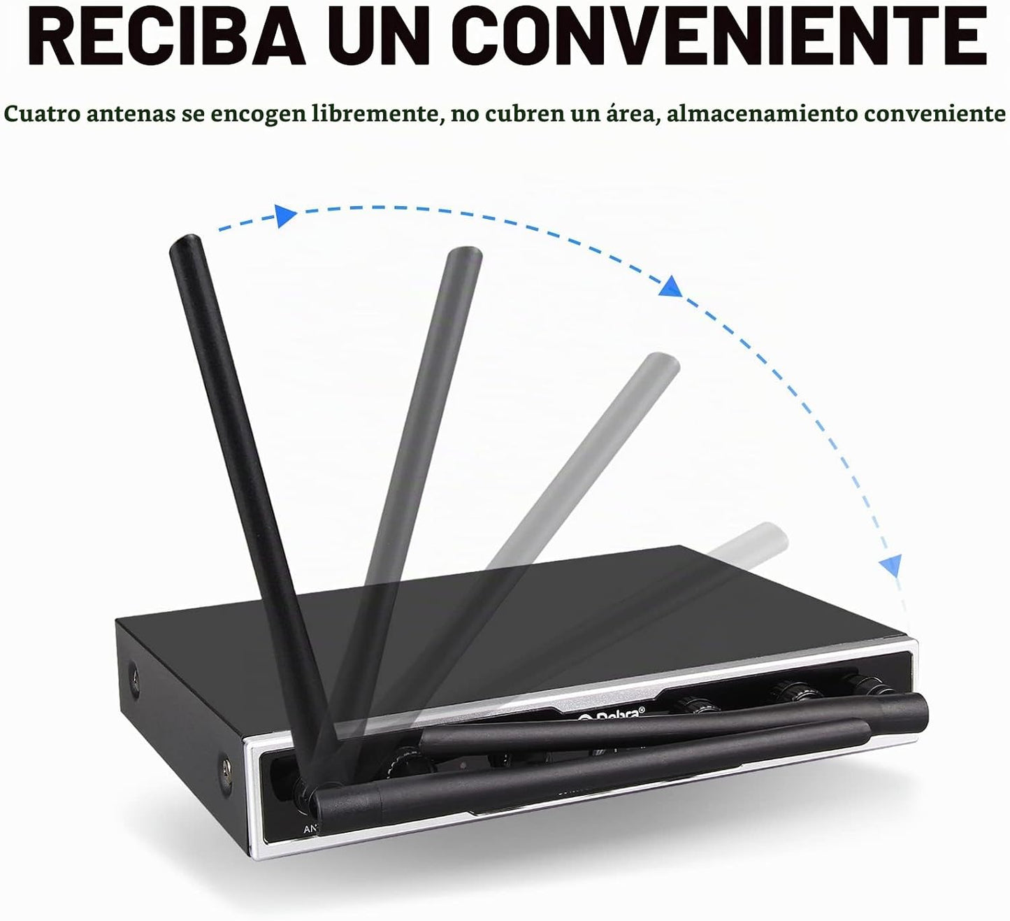 D Debra Audio Pro DU4004 UHF Sistema de micrófono inalámbrico de 4...