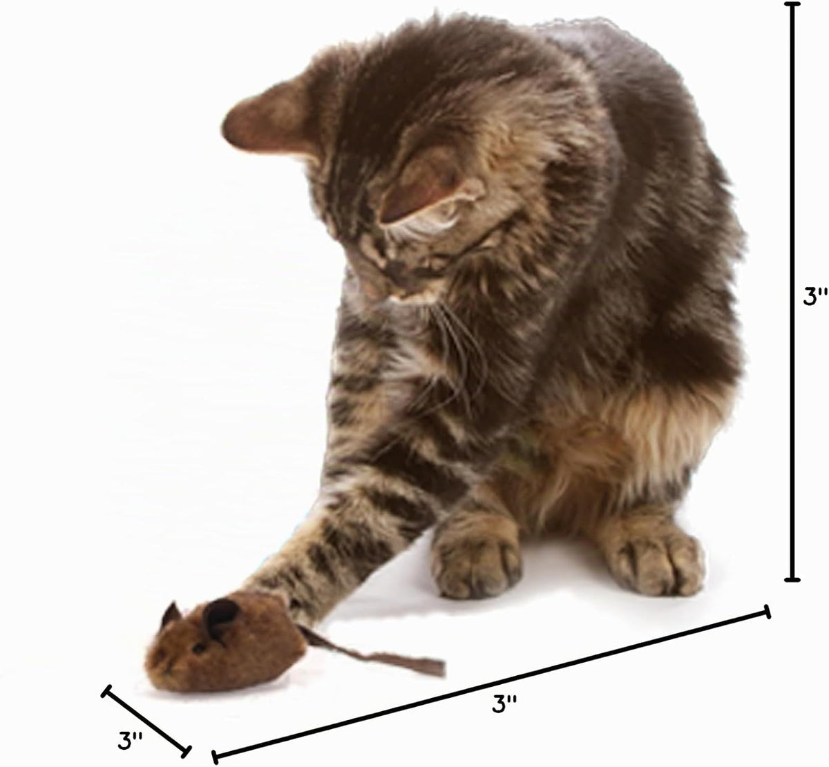 OurPets Play-N-Squeak Mouse Hunter - Juguetes para gatos con hierba...