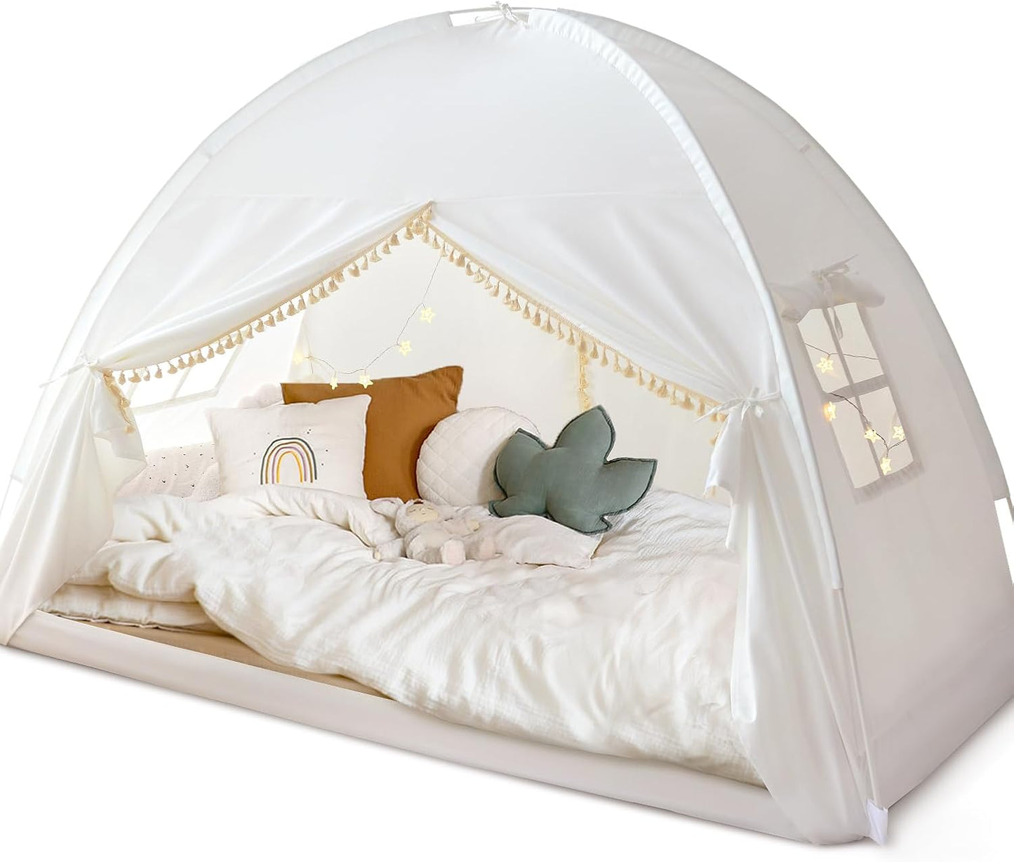Tienda de campaña de cama individual para niños, toldo de princesa...