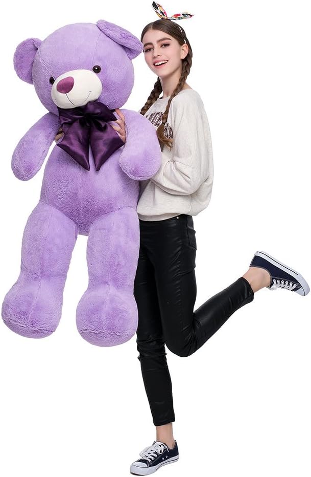 MaoGoLan Oso de Peluche Gigante Morado de 47 Pulgadas de Tamaño Nat...