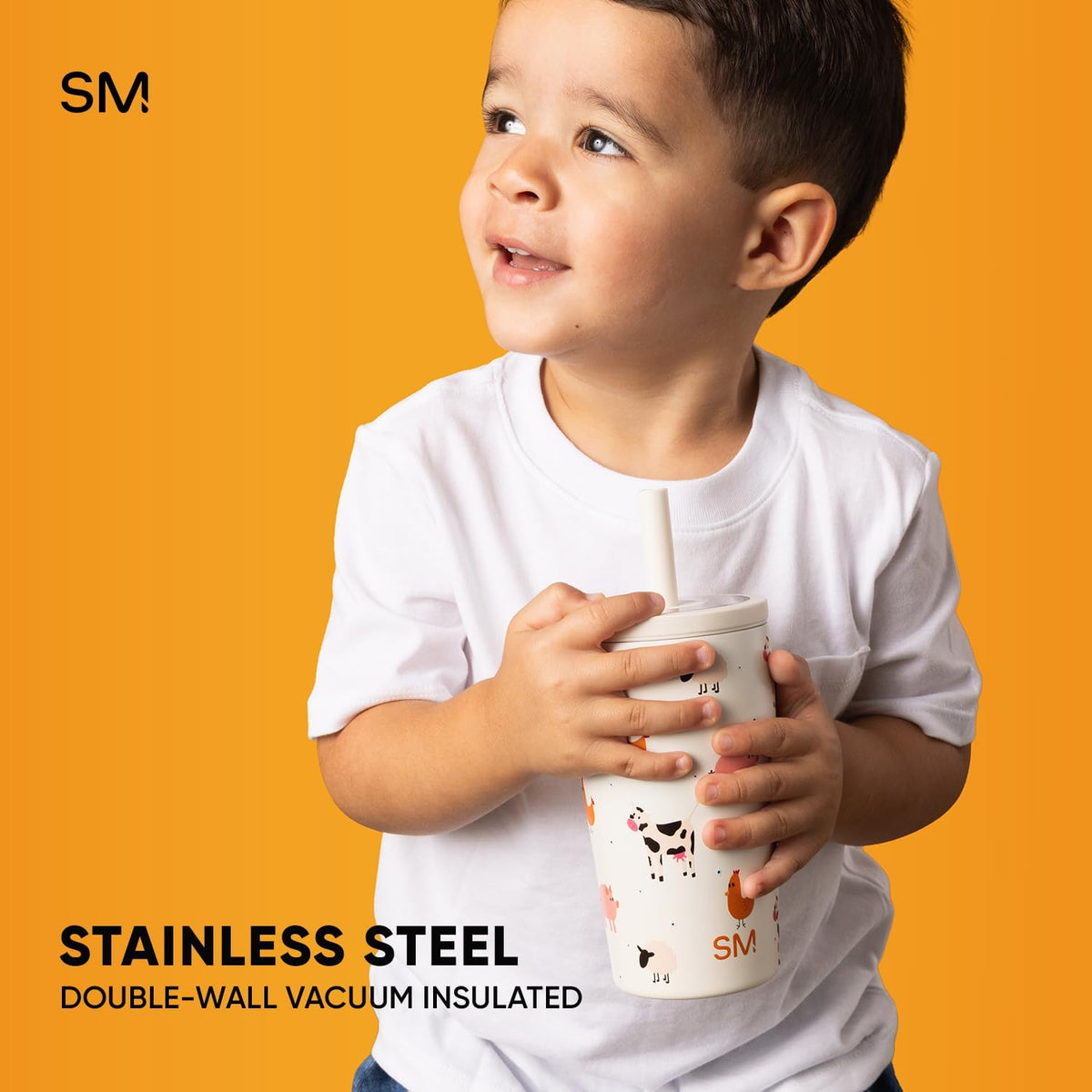 Simple Modern Disney Cars - Vaso de acero inoxidable para niños peq...