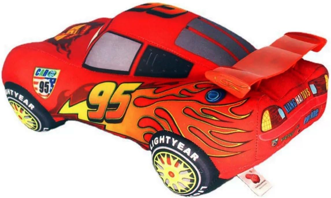 AYGITAL Movies Cars McQueen - Almohadas de peluche para automóvil,...