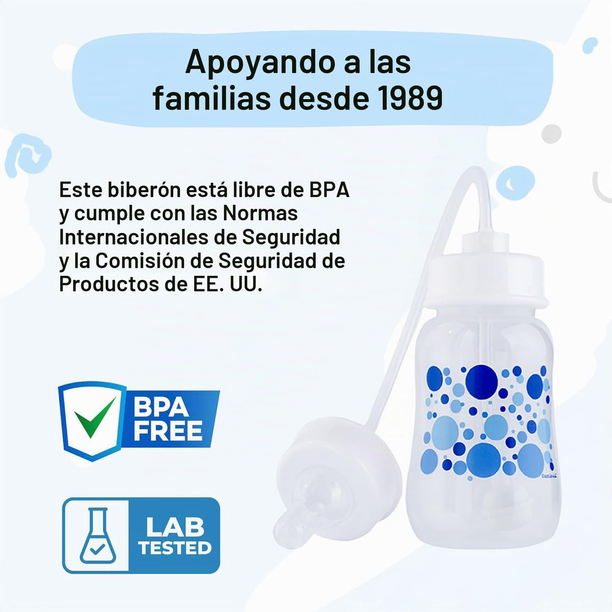 Podee - Botella manos libres para bebé, sistema de alimentación ant...