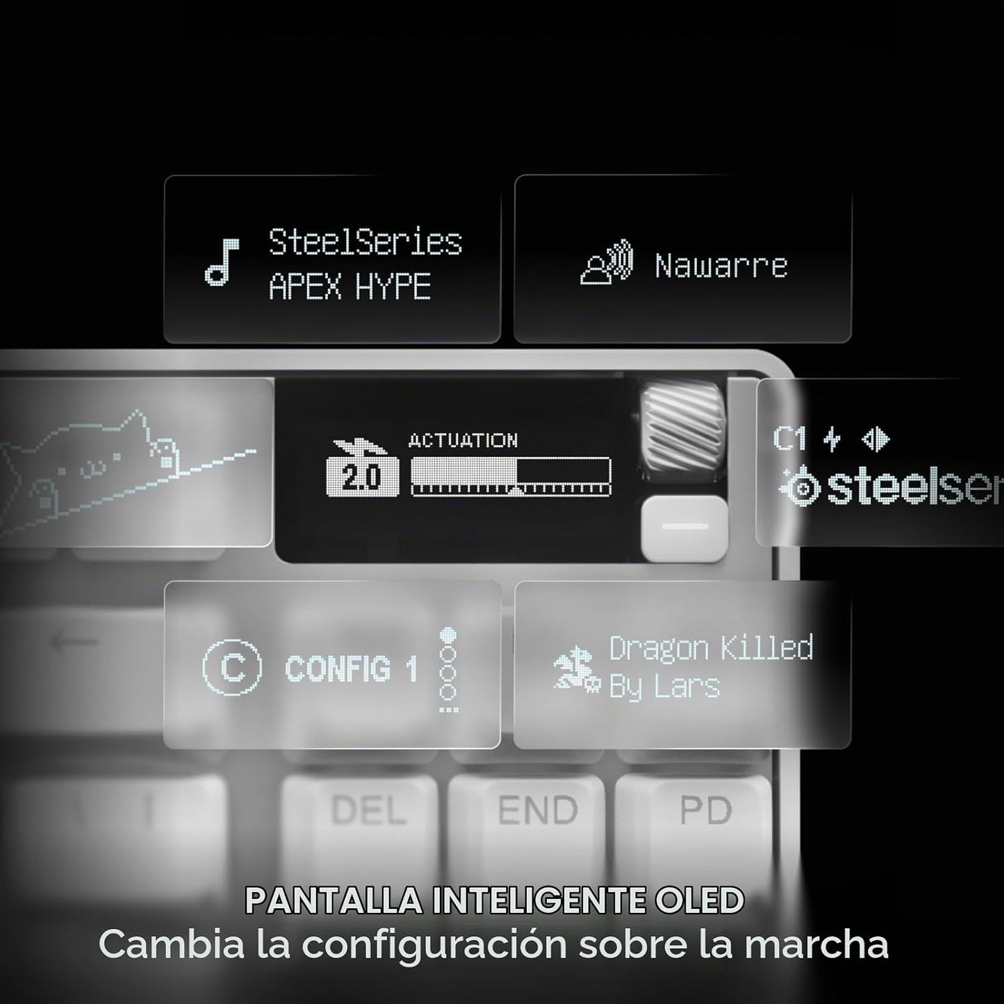 SteelSeries Apex Pro TKL Gen 3 White Interruptores OmniPoint 3.0 \u...